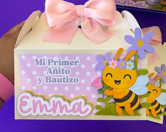 Abejita Chiquitita Favor Boxes Little Bee Party Decor Goodie Bags Favor Bags
