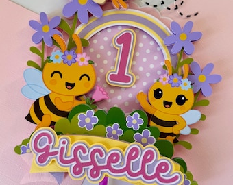 Abejita Chiquitita Cake Topper Little Bee 1st Birthday Party Decorations