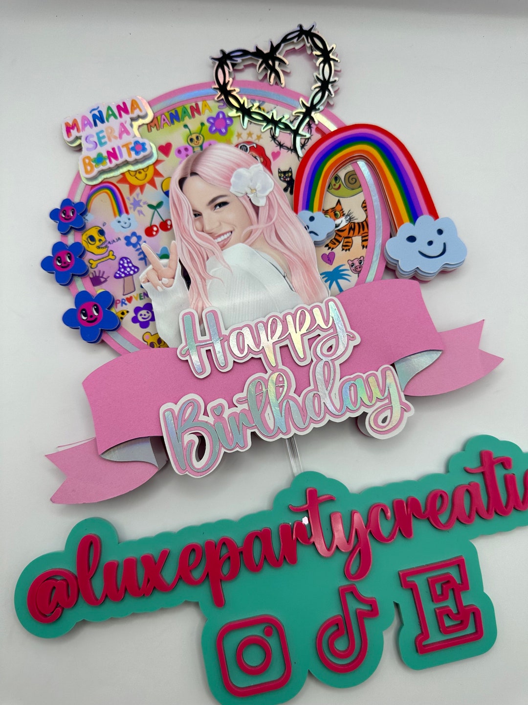 Karol G Cake Topper Karol G Birthday Mañana Sera Bonito Party