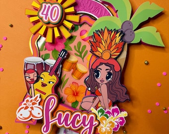 Karol G Cake Topper Karol G Tropicoqueta Party Decorations Bichota Party Carolina