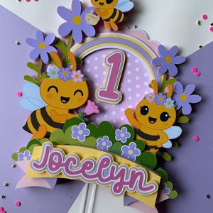 Abejita Chiquitita Cake Topper Little Bee 1st Birthday Party Decorations