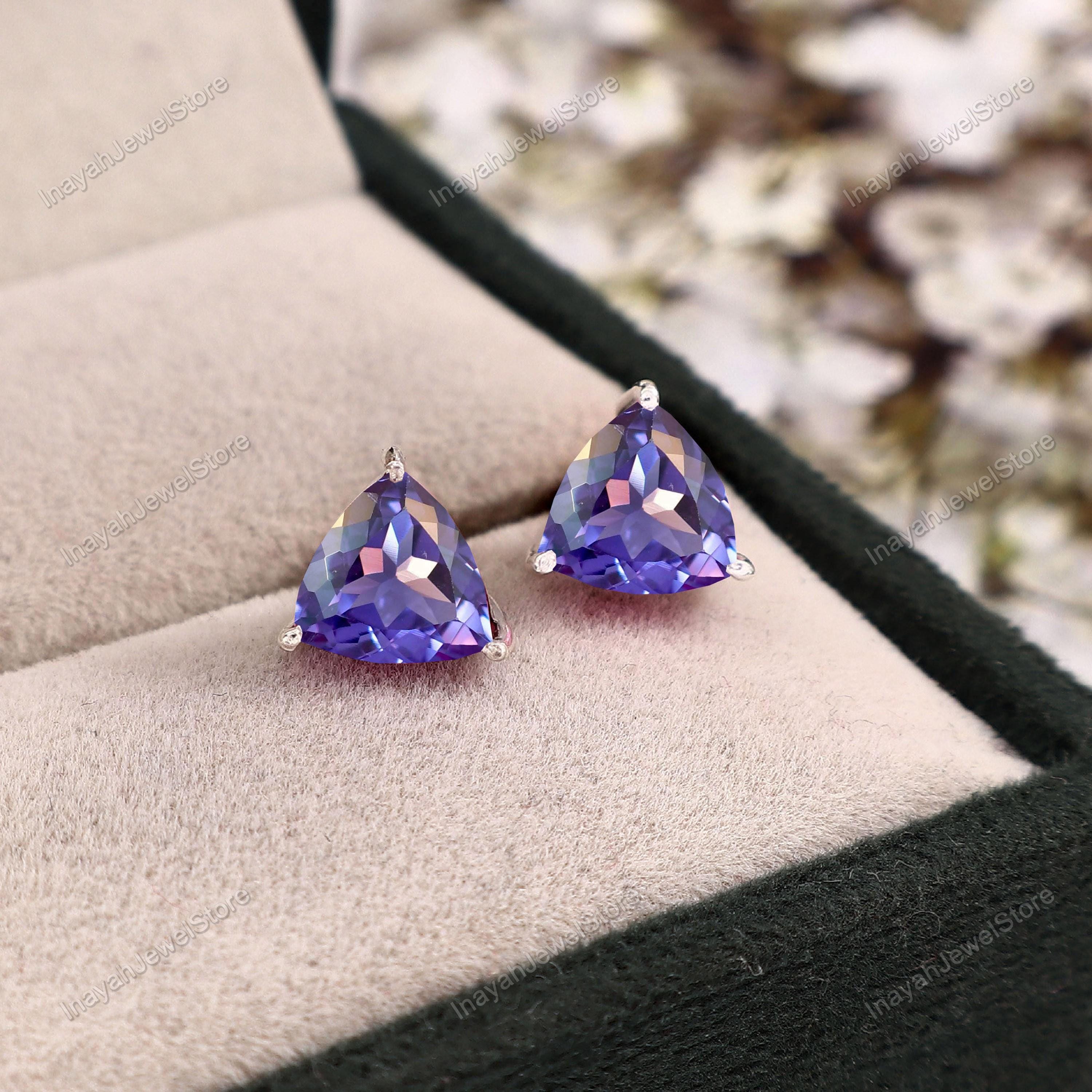 アレキサンドライトピアス - Etsy 日本