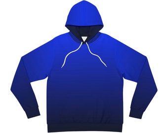 Black and Blue Color Fade Hoodie Etsy