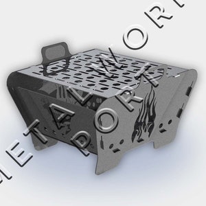 Barbeque Dxf, Outdoor bbq dxf files, Collapsible Fire Pit, bbq, Laser cut, Dxf Laser project, Dxf Files For Plasma, Laser Cut, Vector files