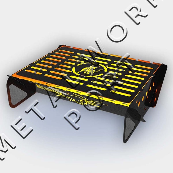 Collapsible Fire Pit Dxf, Outdoor Fire Box, Collapsible Barbeque, bbq, Laser cut, Dxf Laser project, Dxf Files For Plasma, Laser Cut, Vector