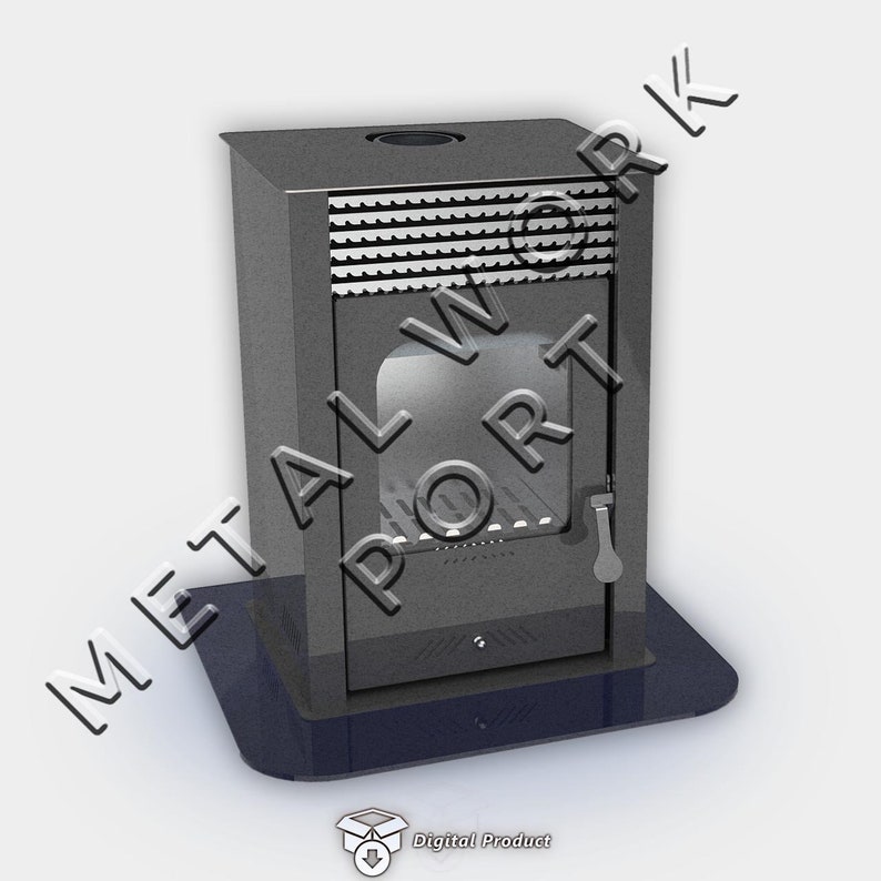 Wood Burning Stove Dxf Fireplace Dxf wood Stove Dxf Room Etsy Ireland