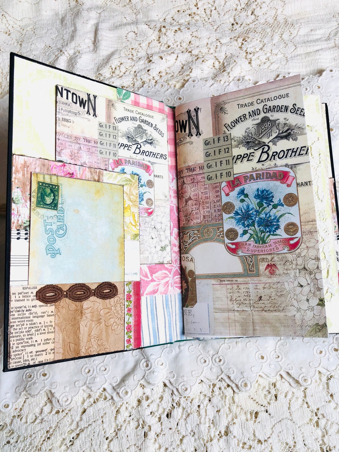 Handmade Junk Journal, Recycled Paper, Coffee Stained - Etsy