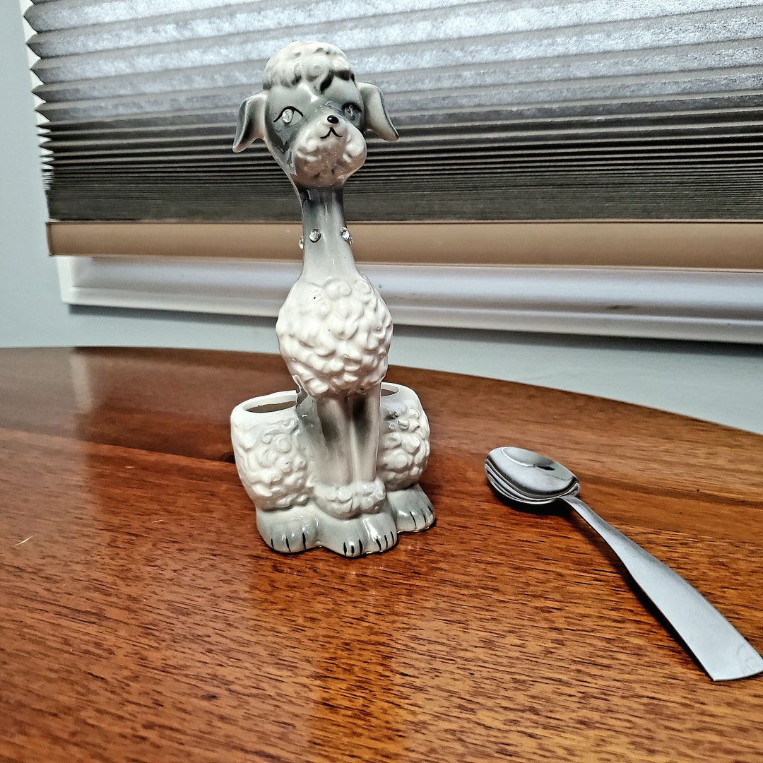 Vintage Poodle Lipstick Holder Etsy