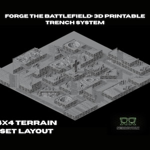 Modular Trench Terrain-Perfect for-Trench Crusade-WW1 & Grimdark Battlefields