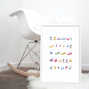 Arabic Alphabet Nursery Wall Art