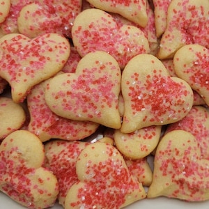 Valentine's Day Cookies, Mother's Day Spritz Cookies, Heart Butter Spritz Cookies, Butter Cookies