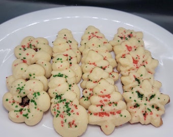 Almond Vanilla Butter Spritz  Cookie Press Cookies