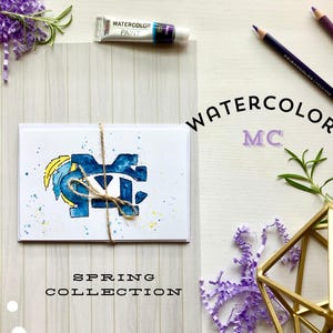 MC - Spring Collection, Watercolor Note Cards Pack of 3