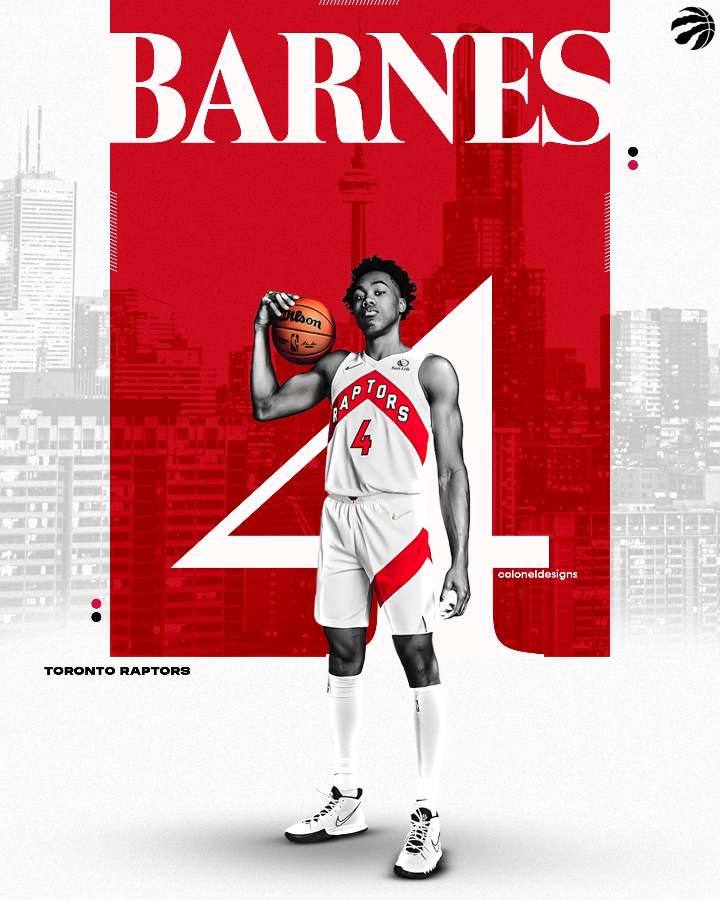 SCOTTIE BARNES 2021 Panini Chronicles Luminance 82 Basketball 