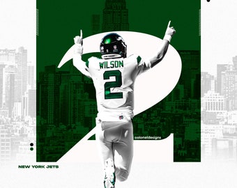 Zach Wilson New York Jets NFL Football Poster
