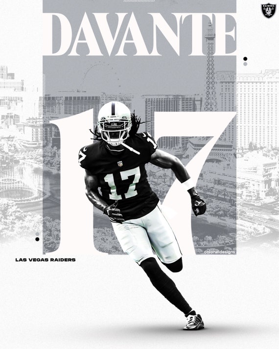 Davante Adams Las Vegas Raiders NFL Football Poster