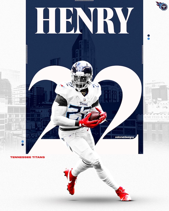 Derrick Henry Tennessee Titans NFL Football Poster