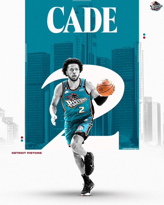 cade cunningham in pistons jersey