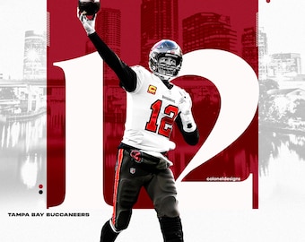 Tom Brady Tampa Bay Buccaneers NFL Football Poster