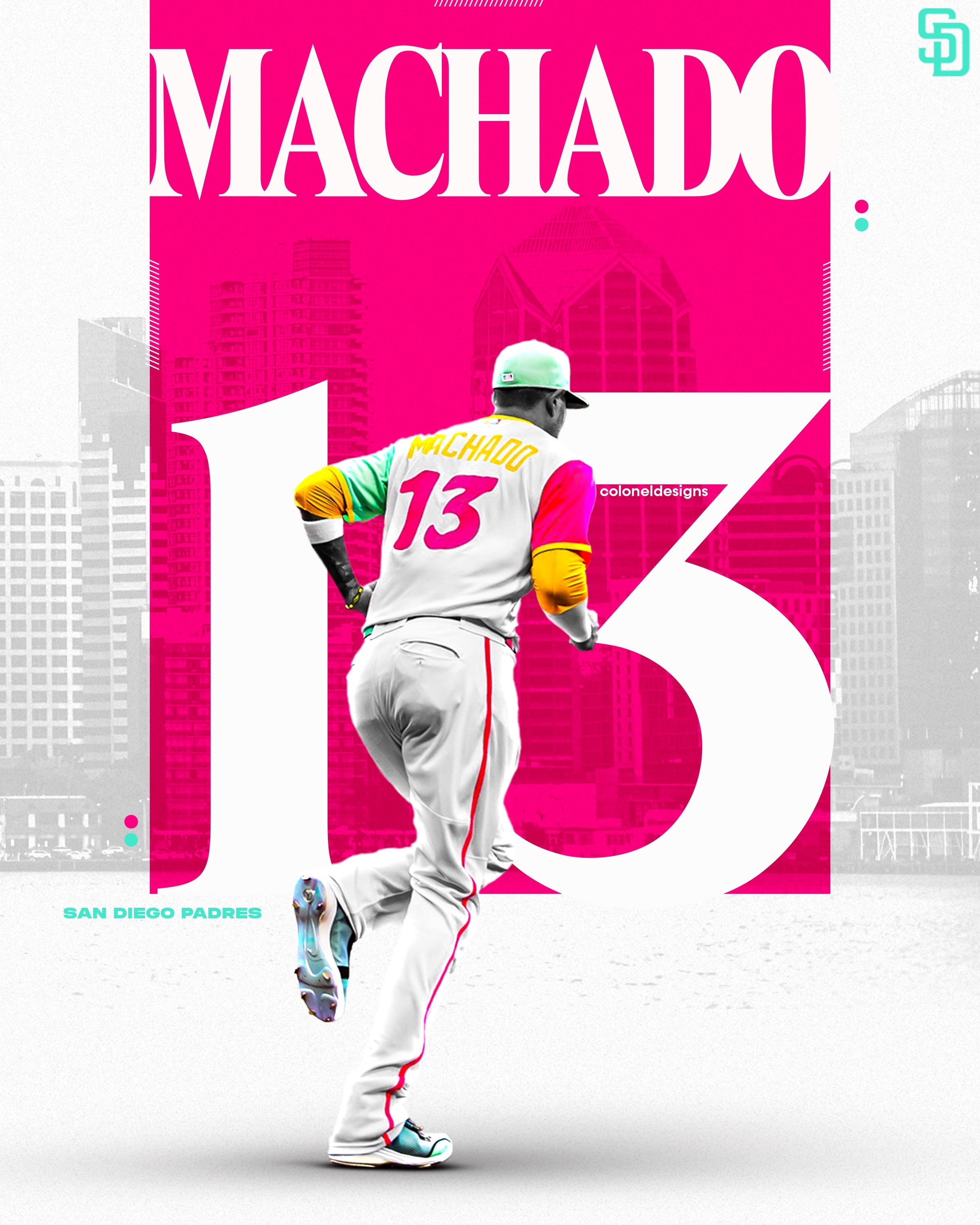 Manny Machado San Diego Padres City Connect MLB Baseball 