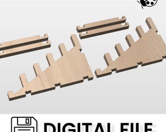 Five Cutting Board Display Stand / CNC File / pdf svg & dxf files / Craft Fair / Display