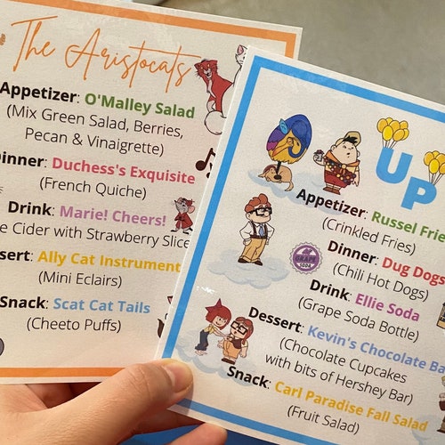18 Dinner and a Movie Menus Dinner Date Ideas Family Etsy