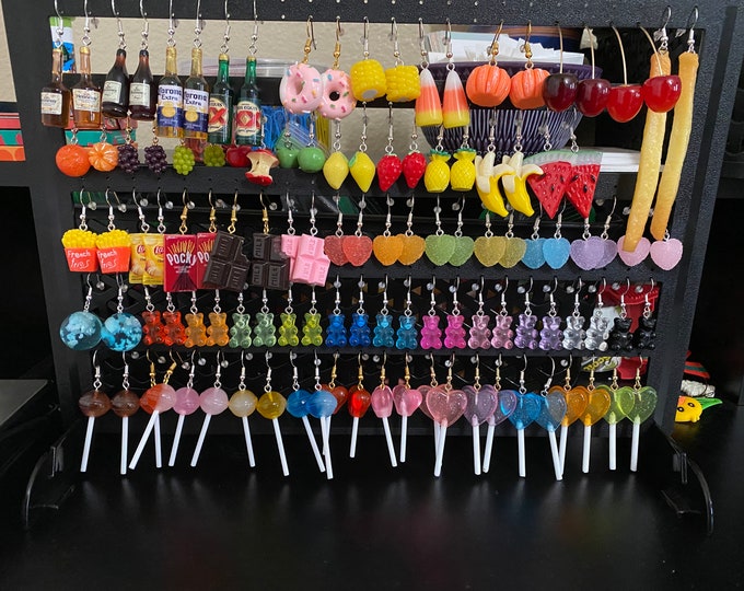 Pop Tart Breakfast Toaster Pastry Earrings, Nostalgic Food Gifts, Funky