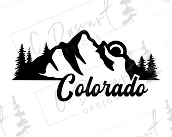 State of Colorado SVG | Wall Art Car Decal Decor T-Shirt | Cricut Silhouette Cut File Cuttable Clipart Vector Digital PNG EPS