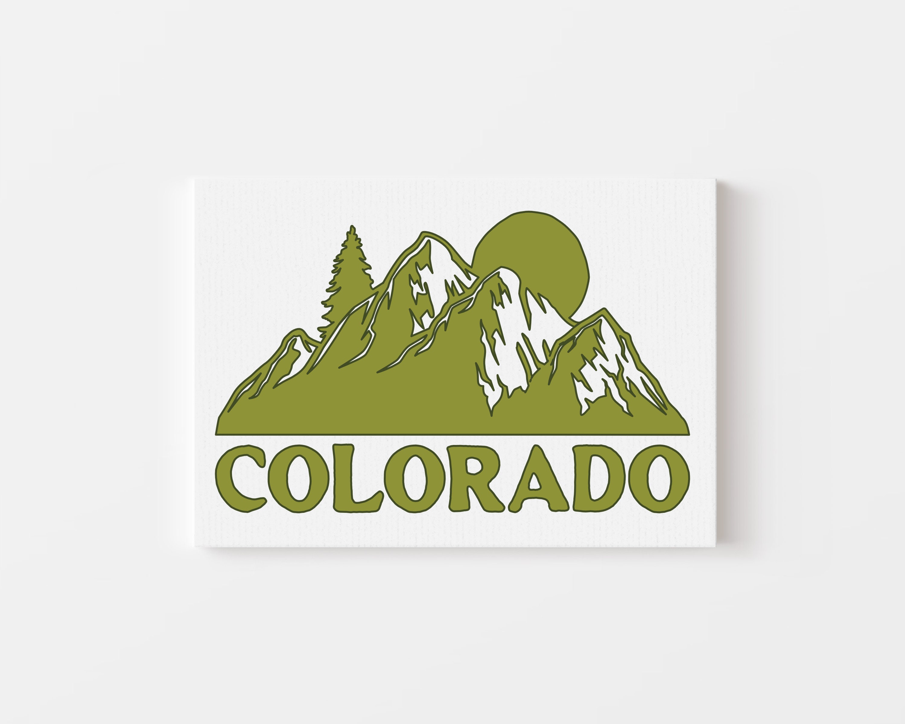 Colorado Mountains SVG: Sun Car Decal, T-shirt Cut File (digital