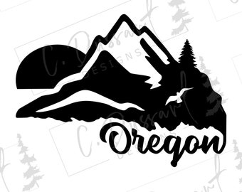 State of Oregon SVG | Wall Art Car Decal Decor T-Shirt | Cricut Silhouette Cut File Cuttable Clipart Vector Digital PNG EPS