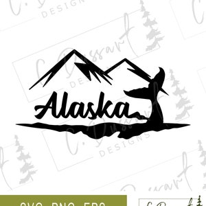 State of Alaska SVG | Wall Art Car Decal Decor T-Shirt | Cricut Silhouette Cut File Cuttable Clipart Vector Digital PNG EPS
