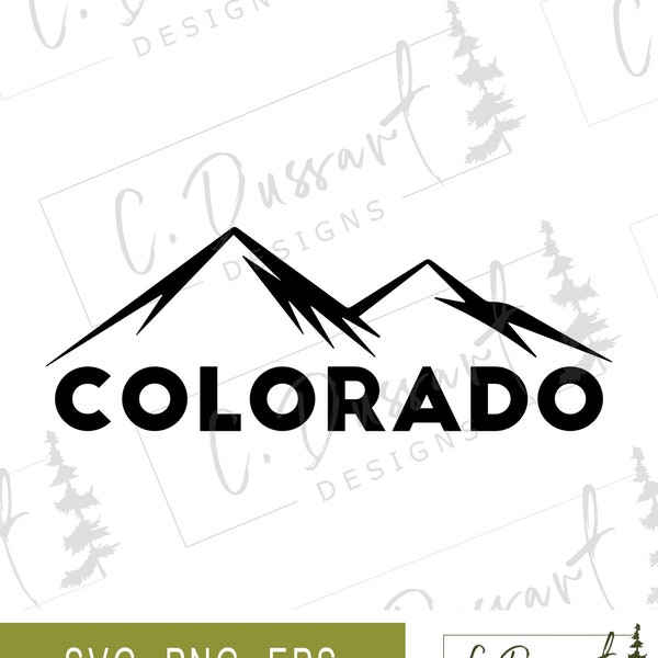 State of Colorado SVG | Wall Art Car Decal Decor T-Shirt | Cricut Silhouette Cut File Cuttable Clipart Vector Digital PNG EPS