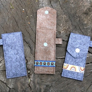 Case for children's pocket knives made of felt image 6