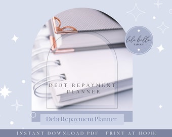 Debt Repayment Planner PDF, Debt Payoff Tracker, Debt Snowball, Payment Tracker, Snowball Calculator, Printable PDF, Instant Download PDF