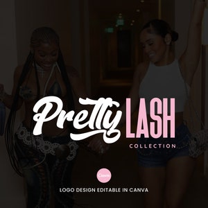 May include: Two women pose in a hallway, one holding a purse. The text "Pretty Lash Collection" is written in white and pink letters on a black background.