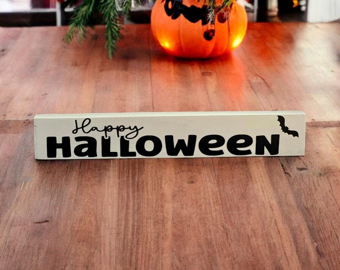 Small Decorative Wood Sign- Happy Halloween
