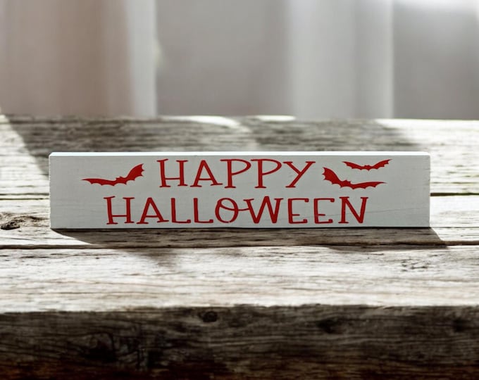 Small Decorative Wood Sign- Happy Halloween