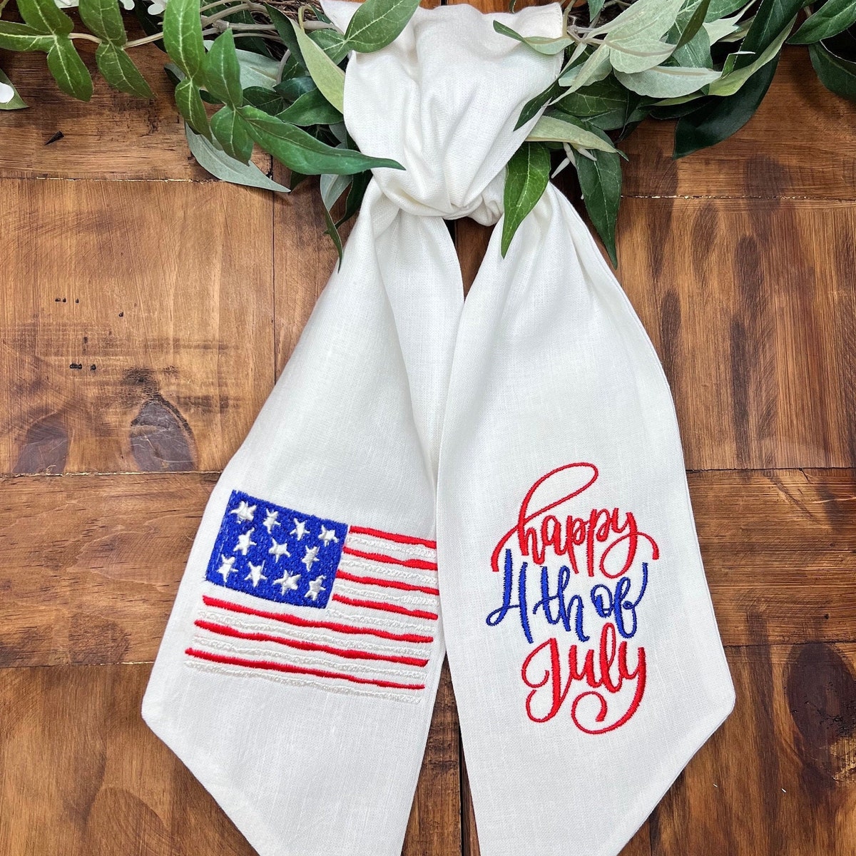 Wreath Sash: 4th of July Wreath Sash - Etsy