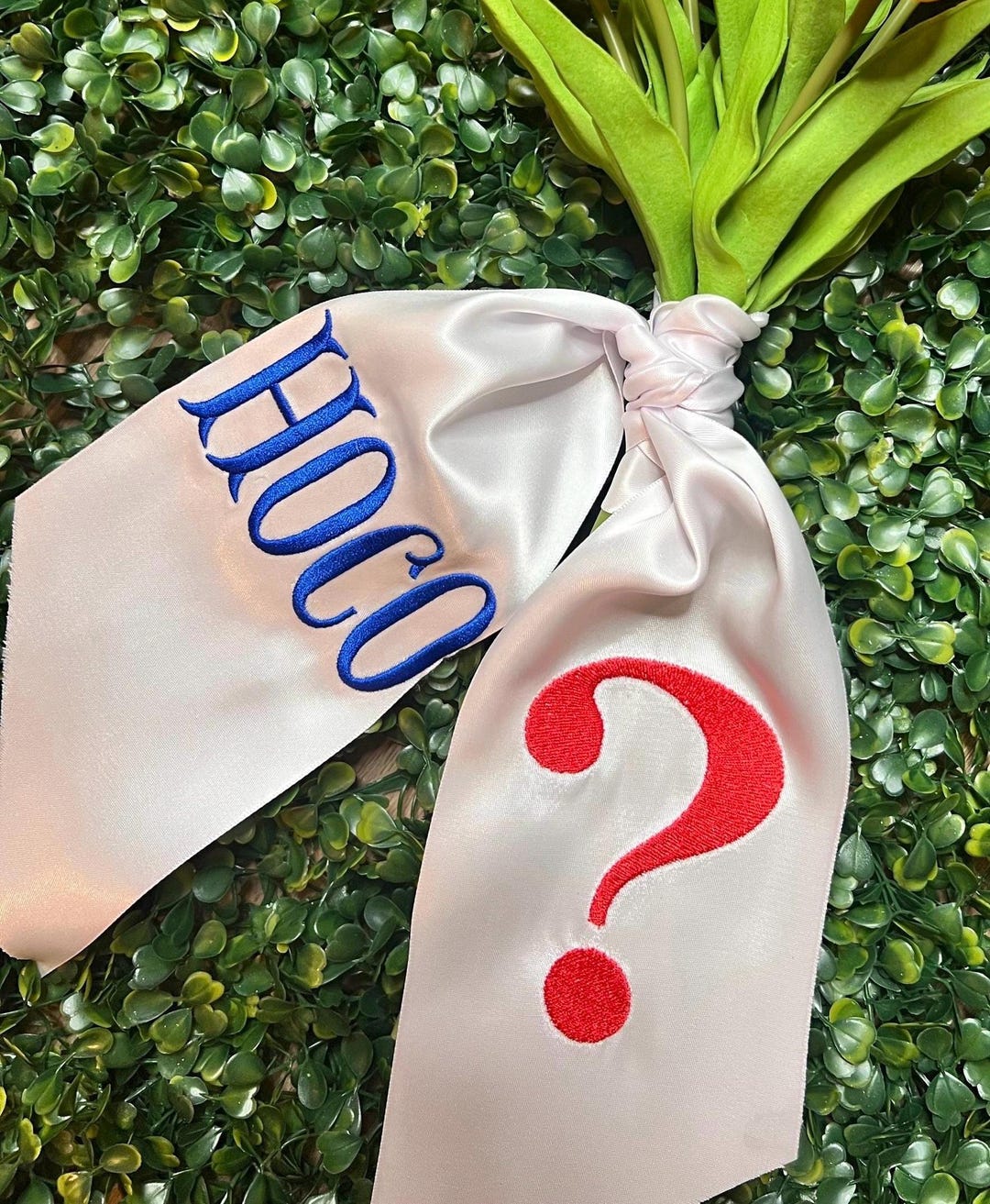 Homecoming Bouquet Ribbon: Double-sided Satin 'HOCO/?' - Etsy