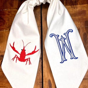 Crawfish Wreath Sash with Monogram