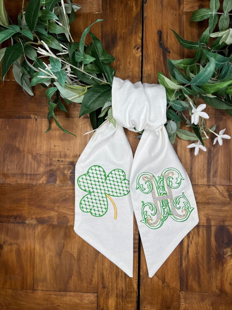 St. Patricks Day Wreath Sash image 3