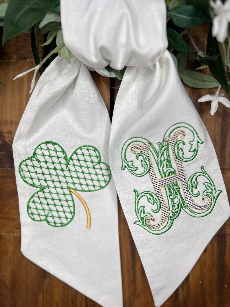 St. Patricks Day Wreath Sash image 2