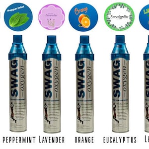 6 Pack Flavored Oxygen Cans ( Mint,  Eucalyptus, Lemon, Orange, Lavender & Original ) for everyday use. All Age groups. Study, Gym, Party