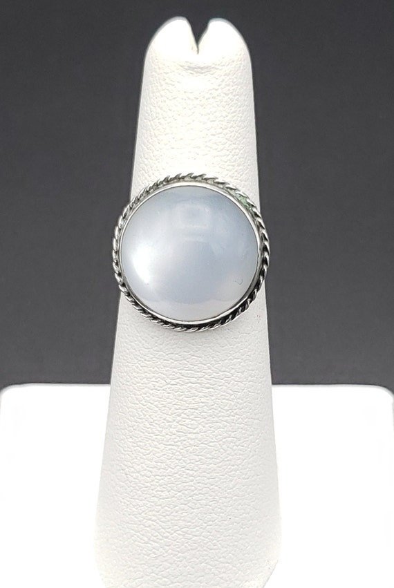 Sterling estate moonstone ring Gem