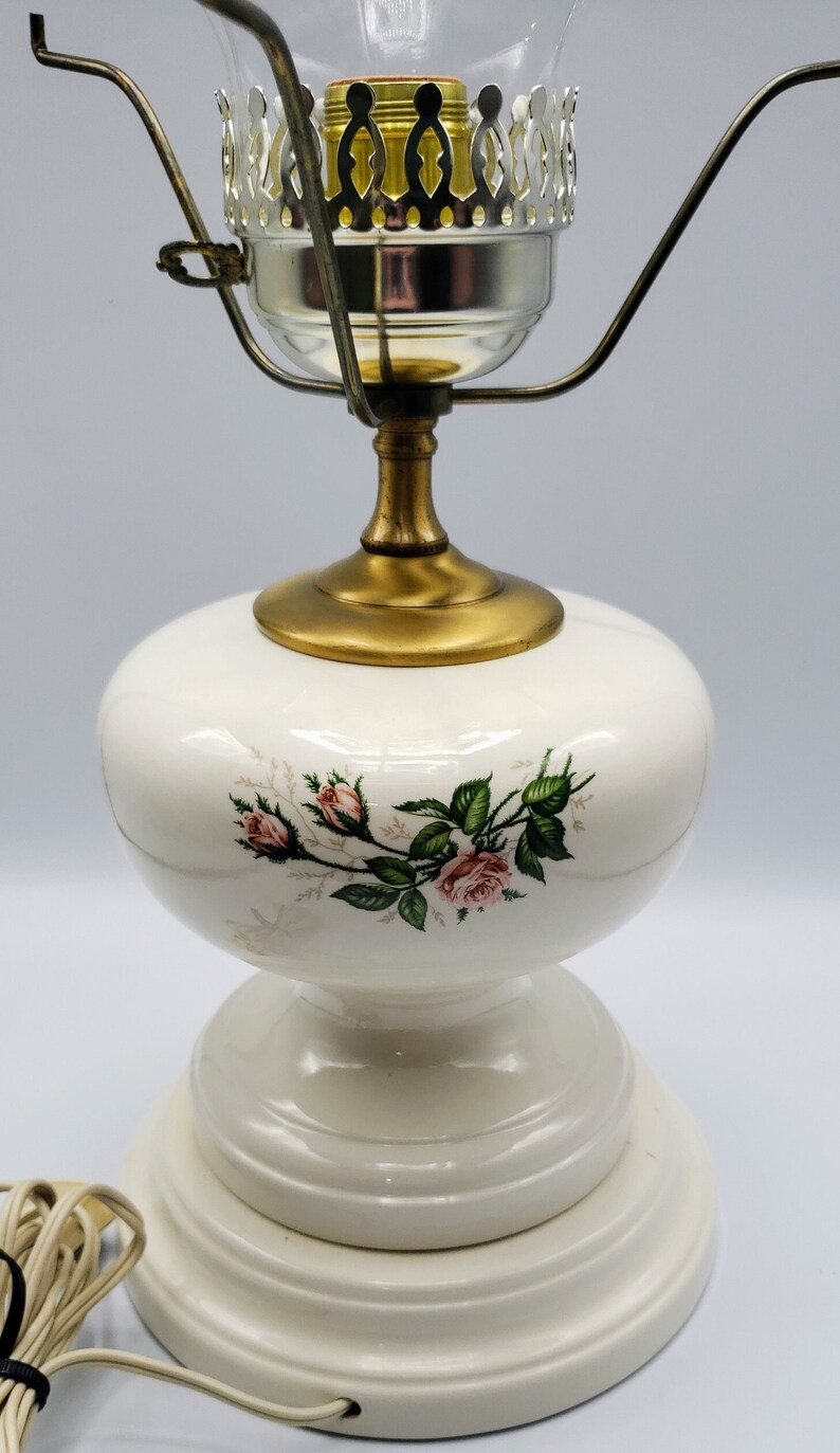 Vintage Electric Hurricane Table Lamp Etsy