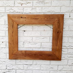 Vintage Natural Wood Large Picture Photo Frame 12 x 16
