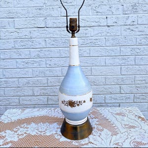Vintage Glazed Ceramic Table Lamp