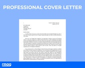 Professional Cover Letter Template for Word & Pages | Clean and modern Cover Letter | BONUS: Free How to guide