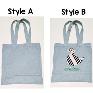 Schlichte Blaue Tote Einkaufsbucht Frauen-Männer Polyester Polyester Linsen Unisex Umhängetasche Wiederverwendbare Tasche Strandtasche Geschenk für Frauen Stil B hat Applikationsdesign