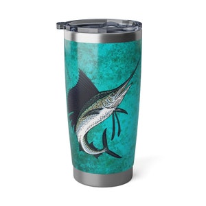 Sailfish Fishing 20 Ounce Tumbler Travel Mug